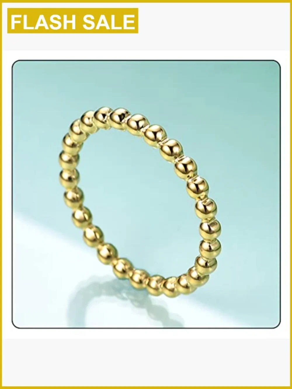 Stacking Ring Stainless Steel 2MM Bead Ring Fashion Jewelry
